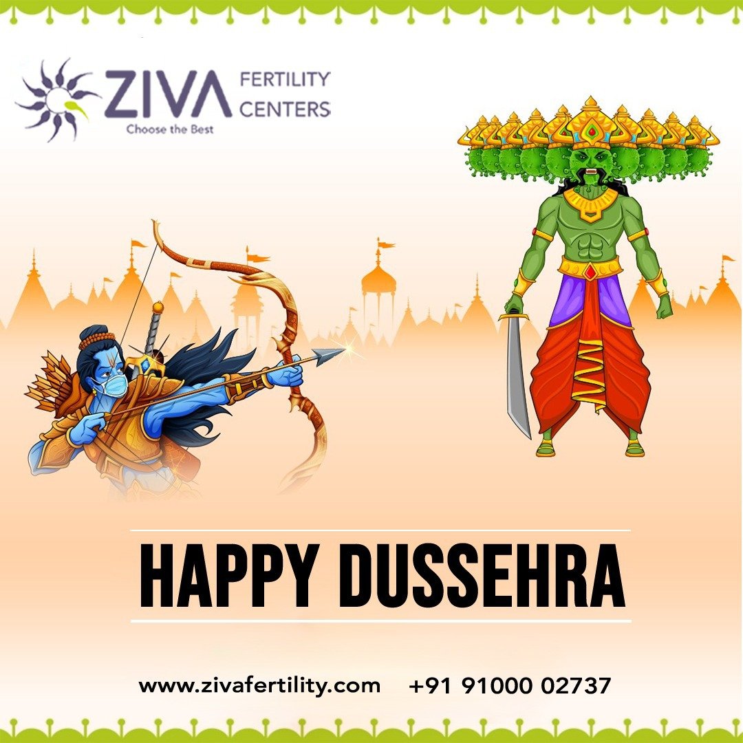 Ziva Fertility wish you happy Happy Dussehra, Best Fertility clinic in hyderabad