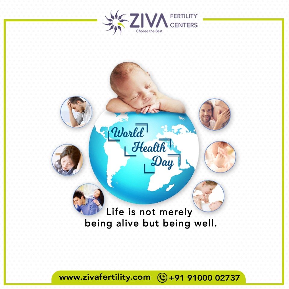 Ziva Fertility wish you happy Happy World Health Day , Best Fertility clinic in hyderabad