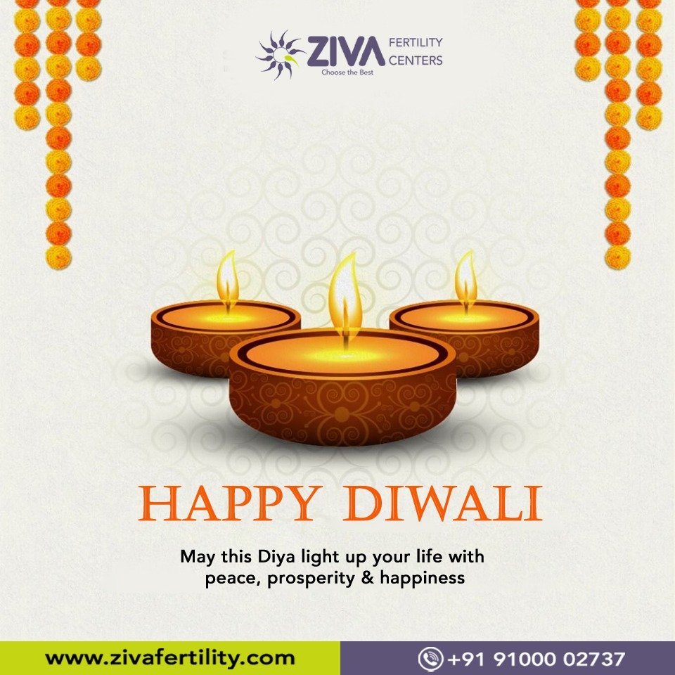Ziva Fertility wish you happy Diwali, Best Fertility clinic in hyderabad