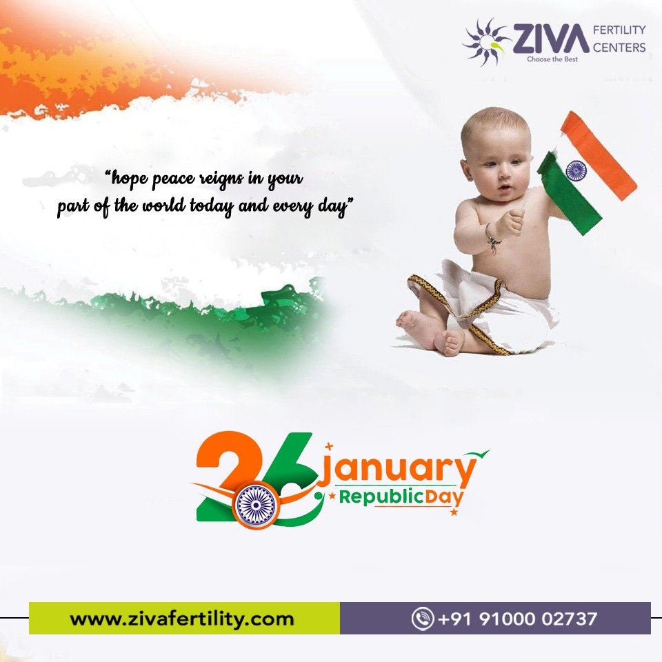 Ziva Fertility wish you happy Republic Day, Best Fertility clinic in hyderabad